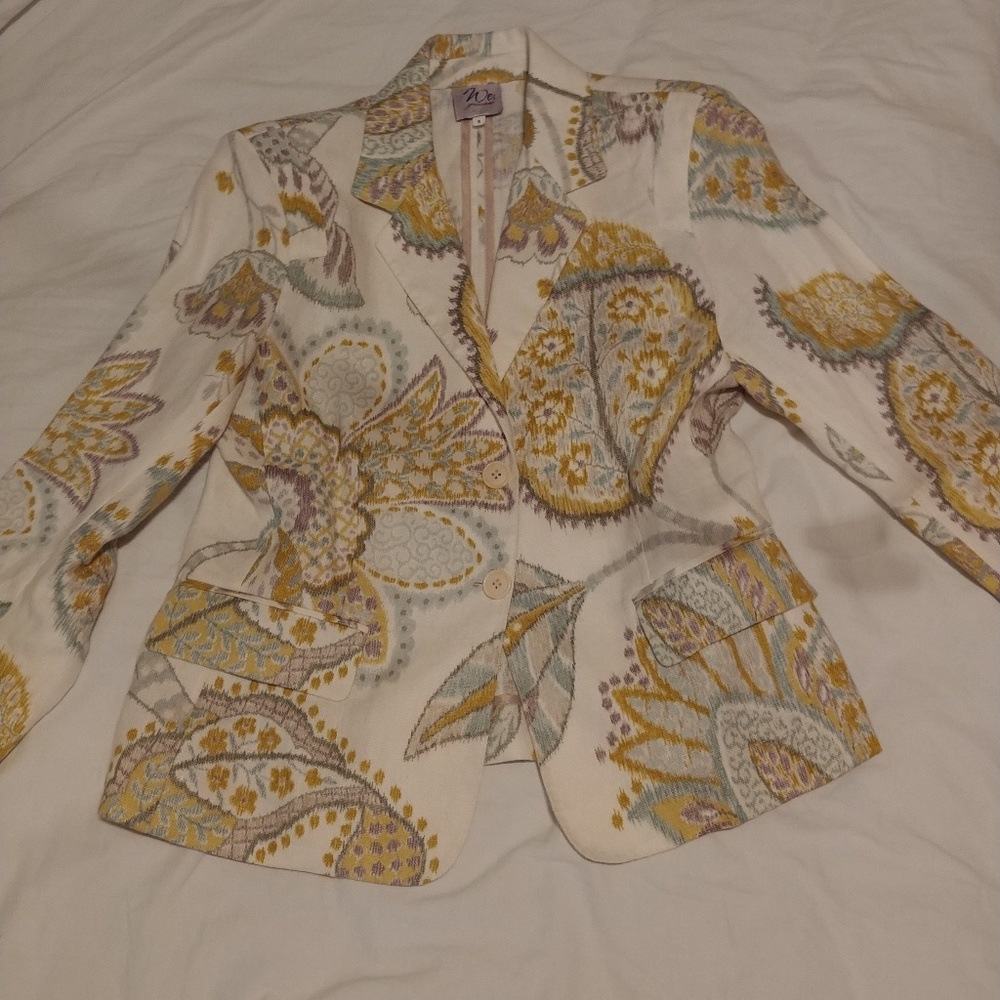 vtg linen blazer size 6